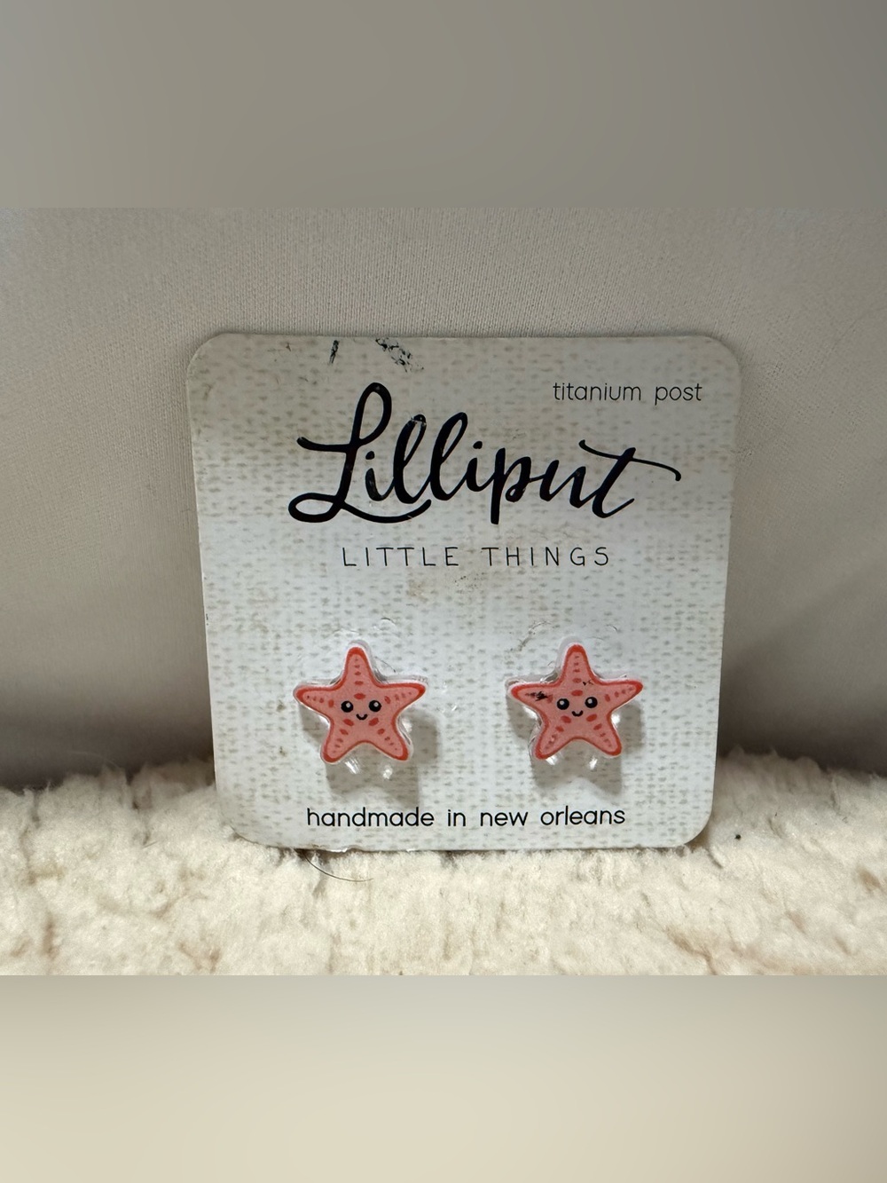 Pink Starfish Kids Stud Earrings